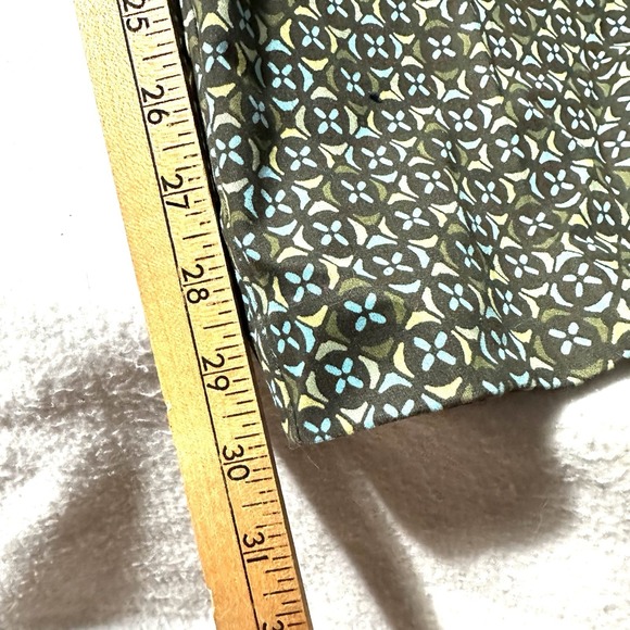 Sigrid Olsen 18W Chino Trousers Elastic Waist Pleated Retro Geometric - Picture 5 of 9